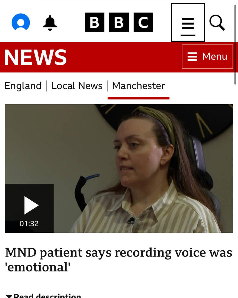 BBC Manchester news – MND item BBC Manchester news - MND item