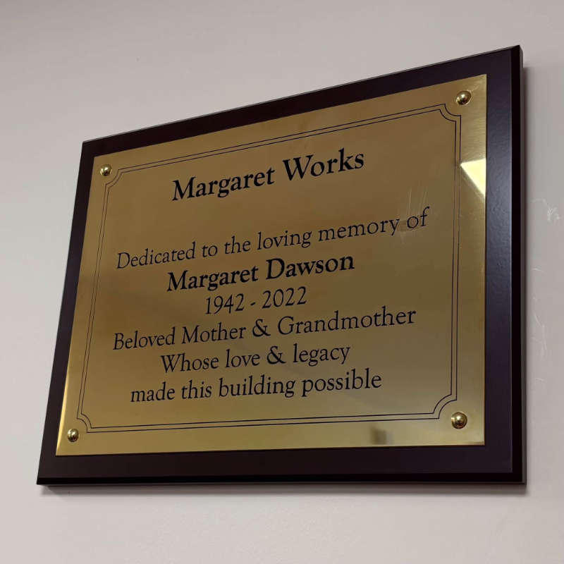Margaret Works £5000 donation