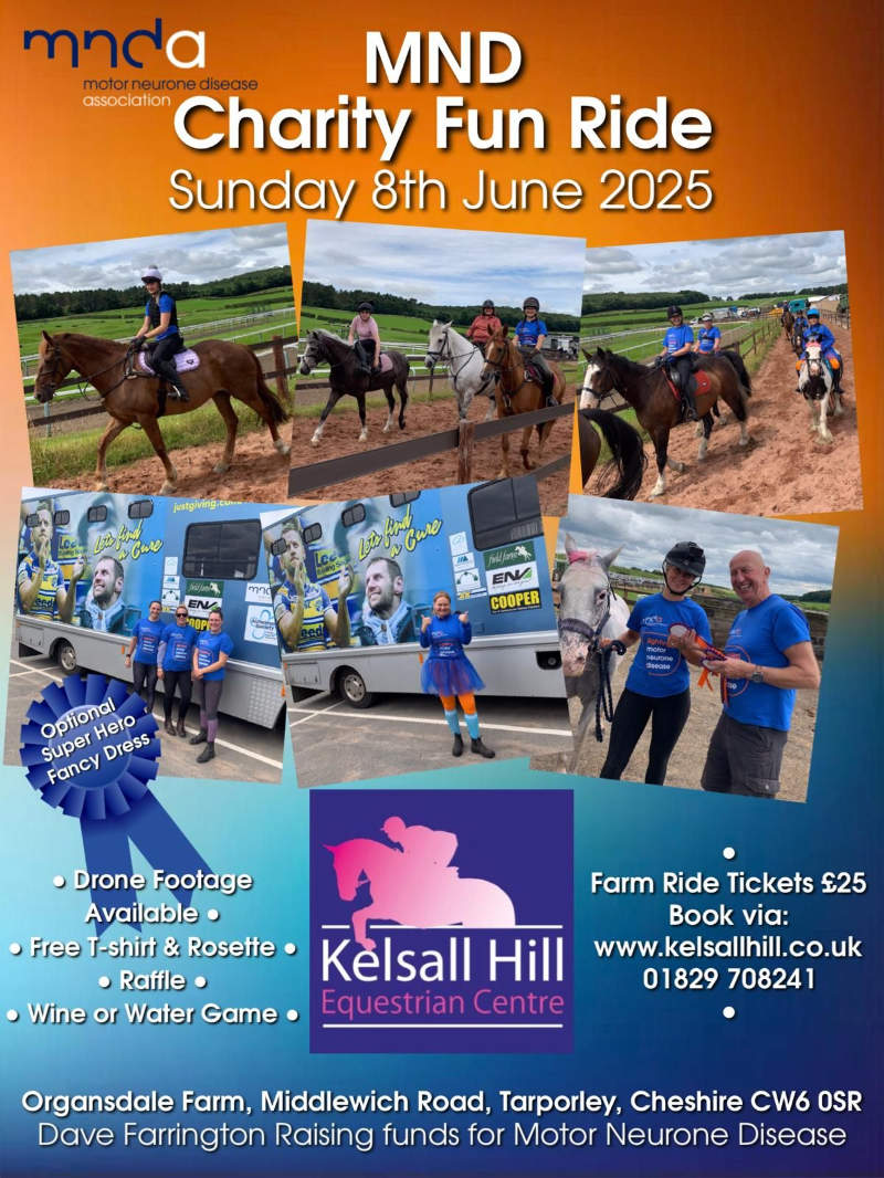 MND charity fun ride poster 2025